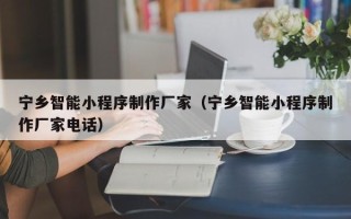 长岭宁乡智能小程序制作厂家（宁乡智能小程序制作厂家电话）